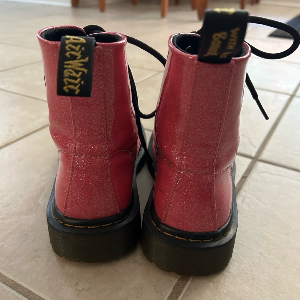 Sparkly Pink Dr.Martens Boots - Picture 3 of 9